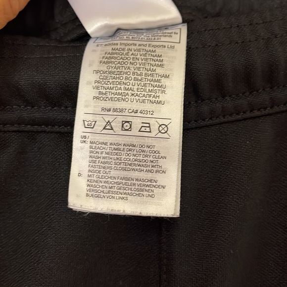 NWOT Black adidas Athletic pants - Picture 4 of 4